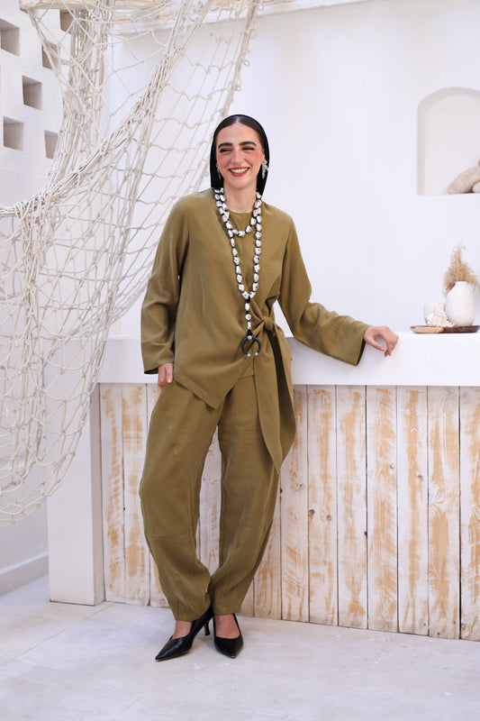Grounded set - Olive green