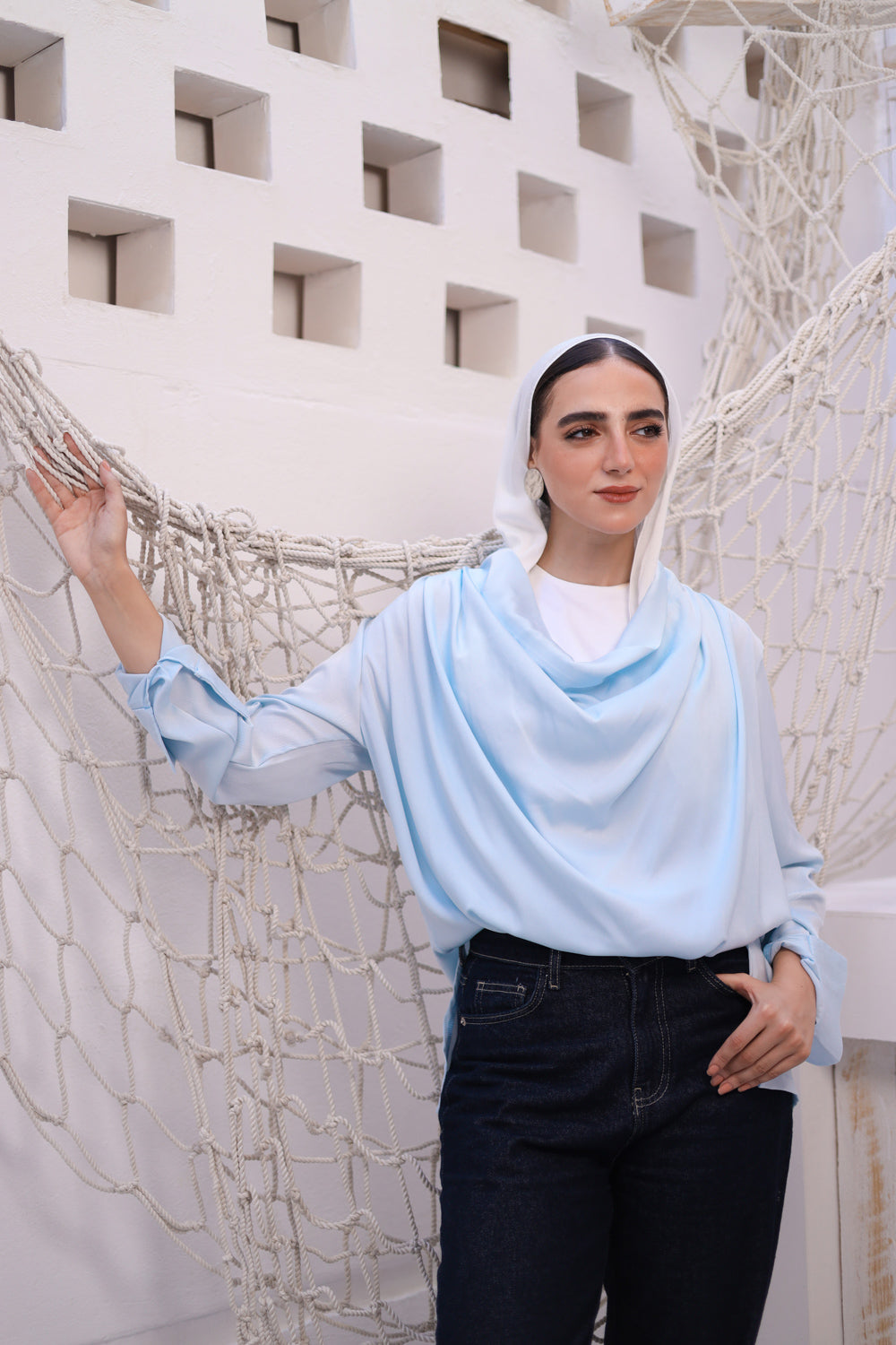 Draped Elegance Blouse
