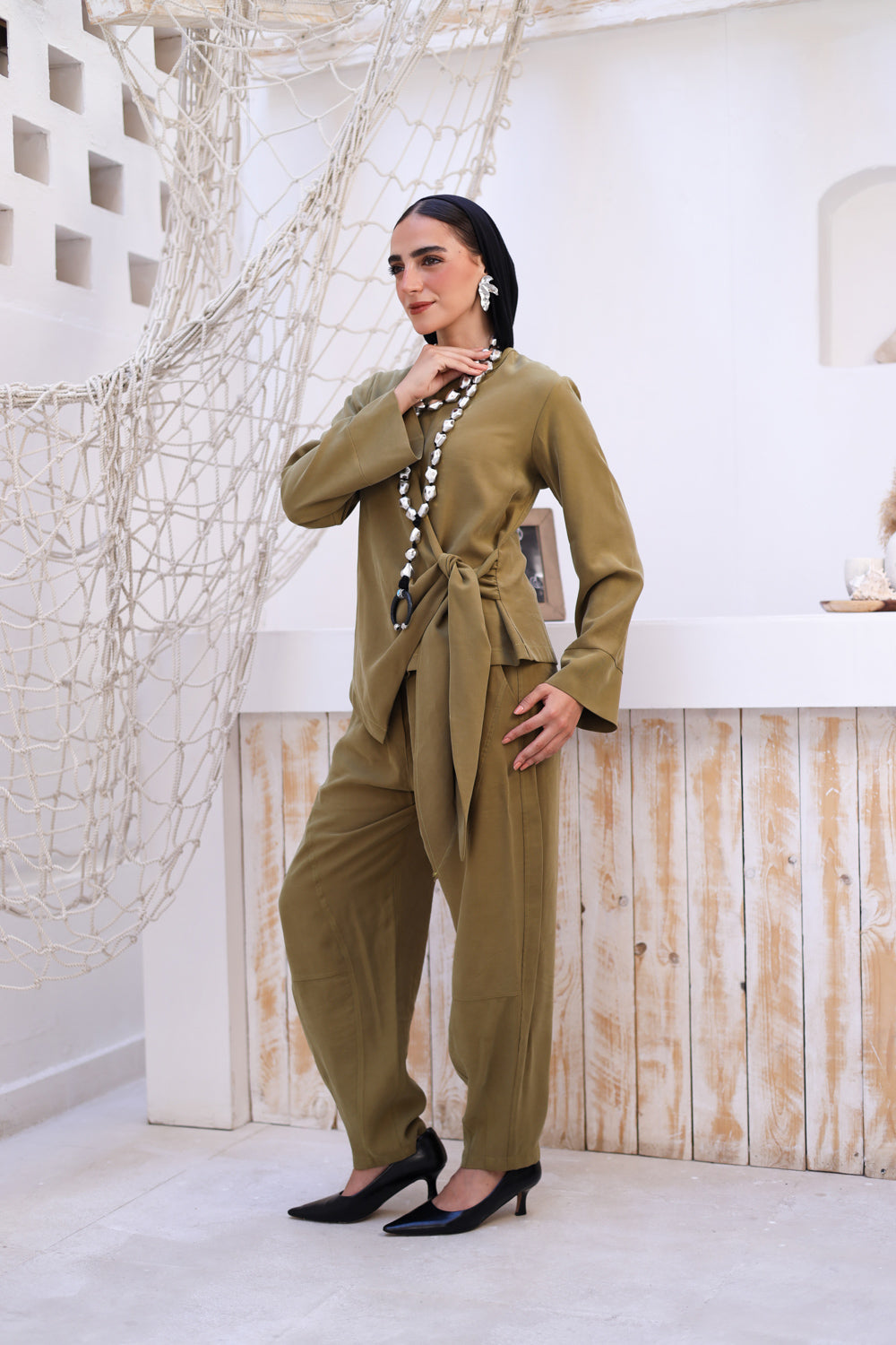 Grounded set - Olive green