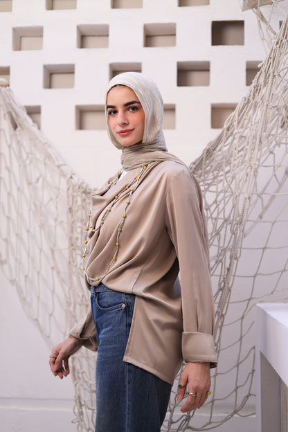 Draped Elegance Blouse