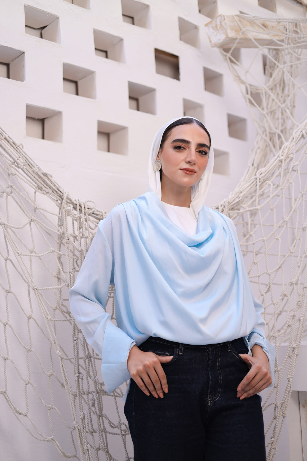 Draped Elegance Blouse