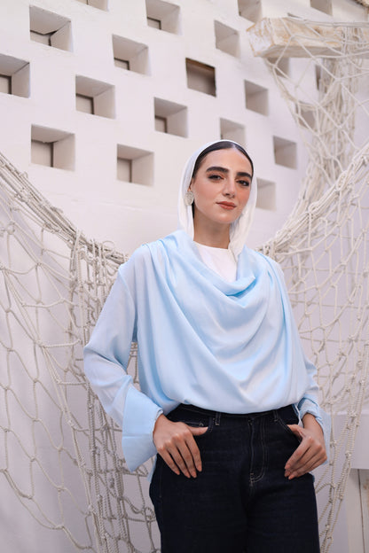 Draped Elegance Blouse