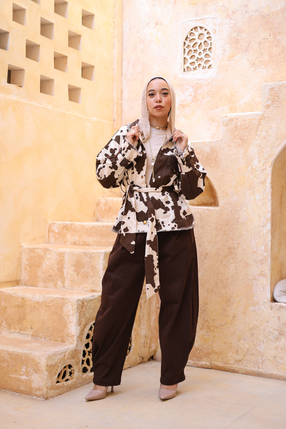 Brown Balloon Pants
