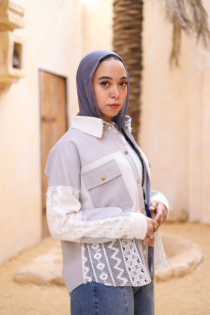 Patches Chemi-Jacket in Grey
