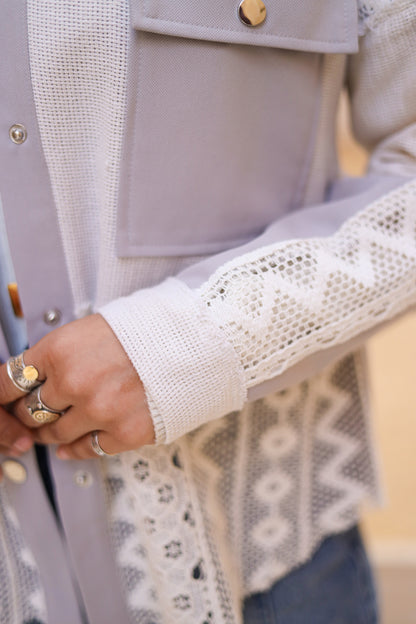 Patches Chemi-Jacket in Grey